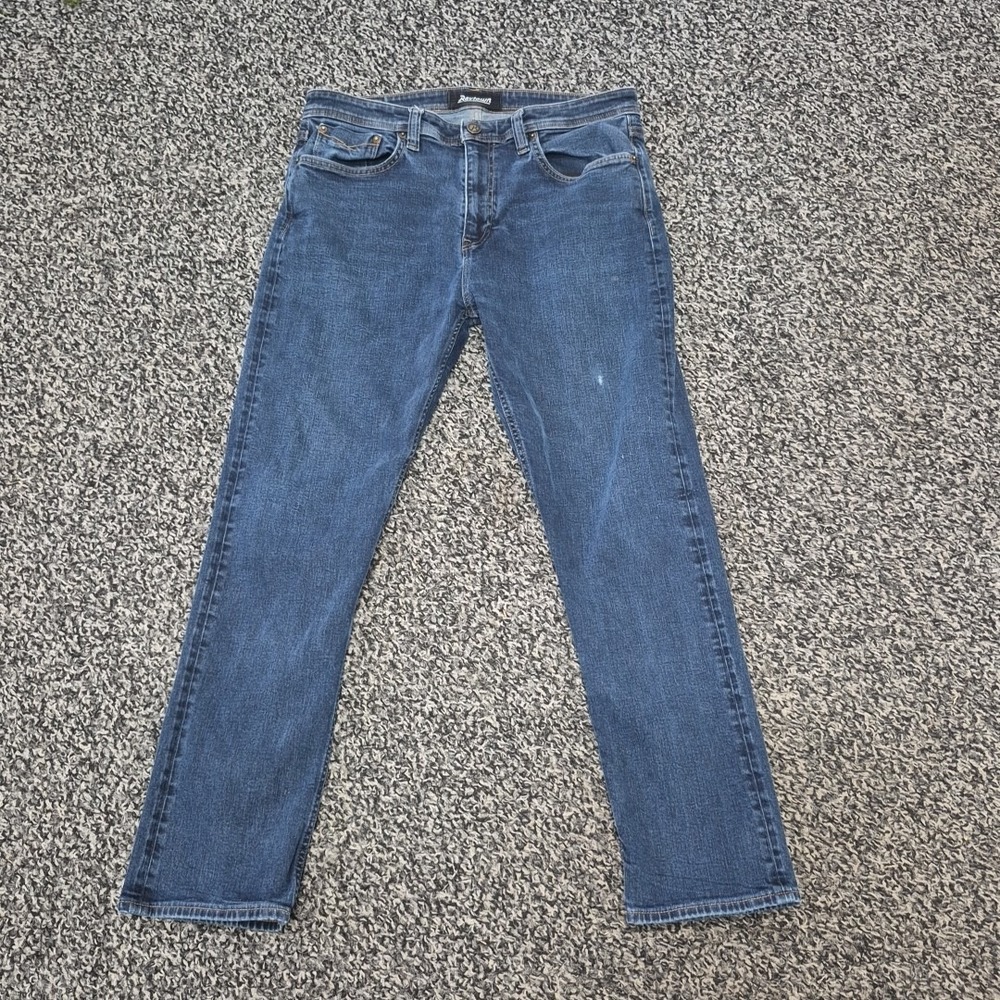 Revtown Jeans Mens 34x30 Blue Decade Denim Sharp Stretch Tapered Fit